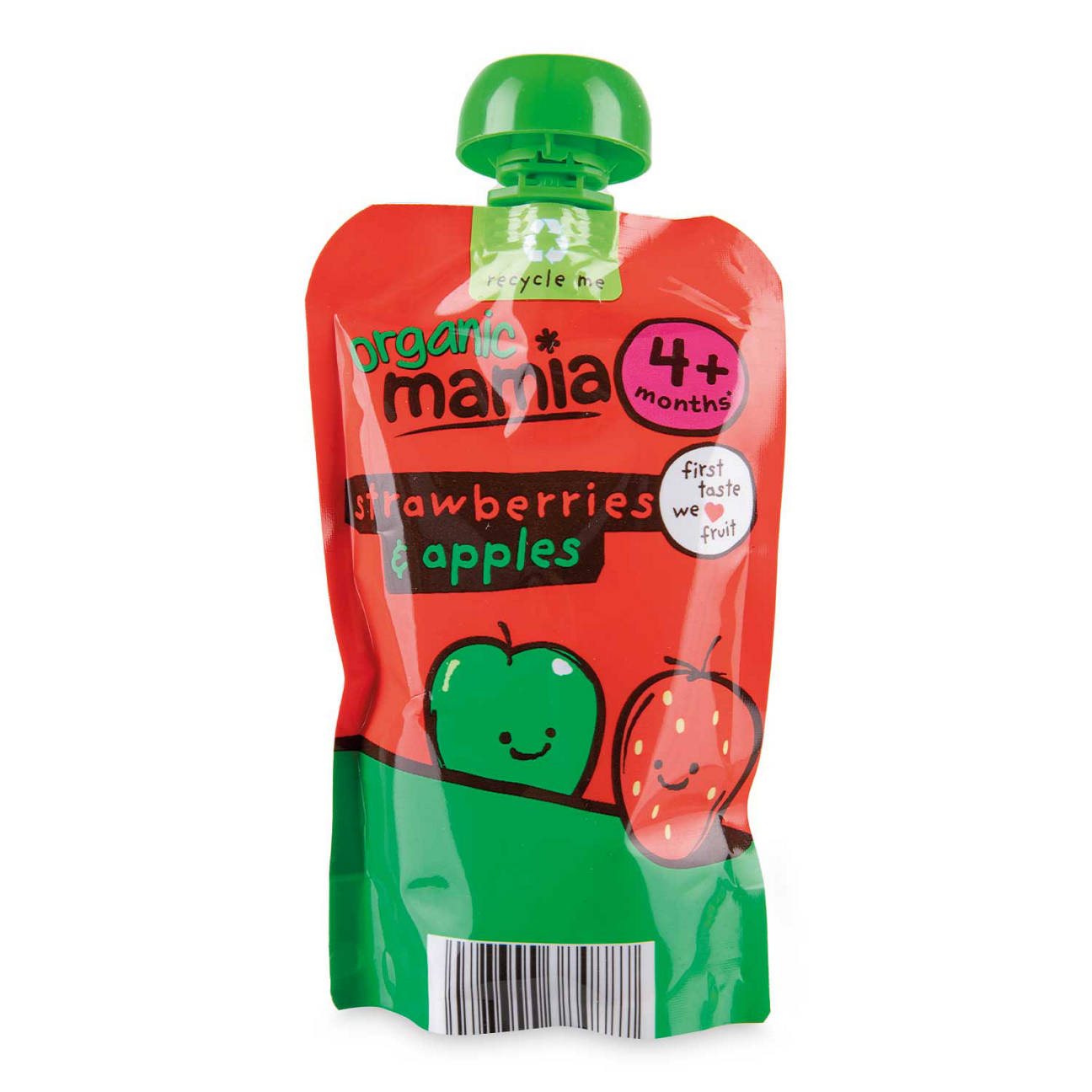 Organic Strawberries Apples Pouch ALDI UK